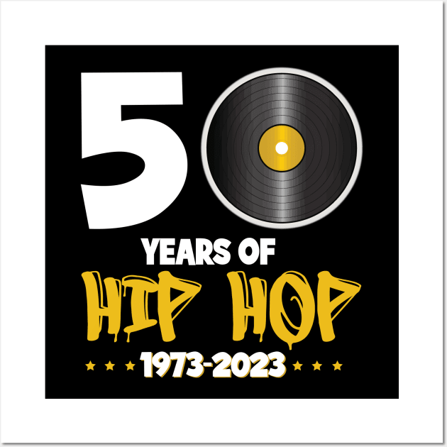 50th Anniversary of Hip Hop Wall Art by blackartmattersshop